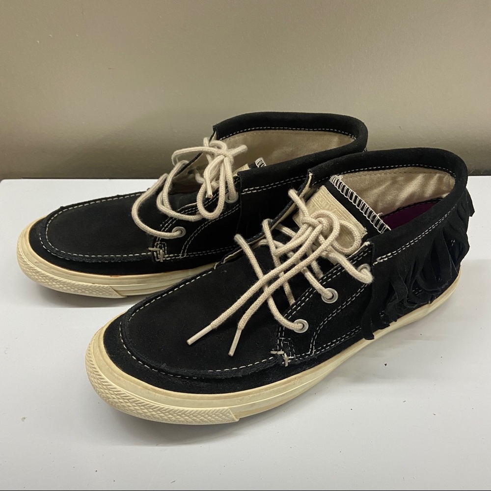 Converse Chuck Taylor All Star Black Suede Shoes (Size: 6.5 Women)